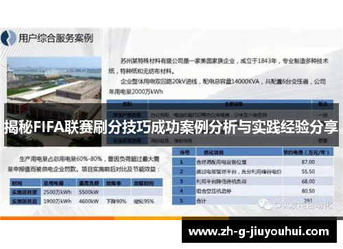 揭秘FIFA联赛刷分技巧成功案例分析与实践经验分享
